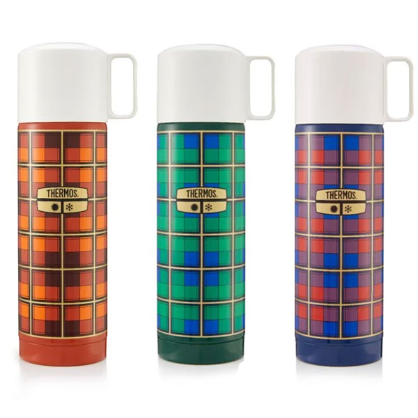 Thermos Revival Tartan Flasks with free stopper – Flasks Online
