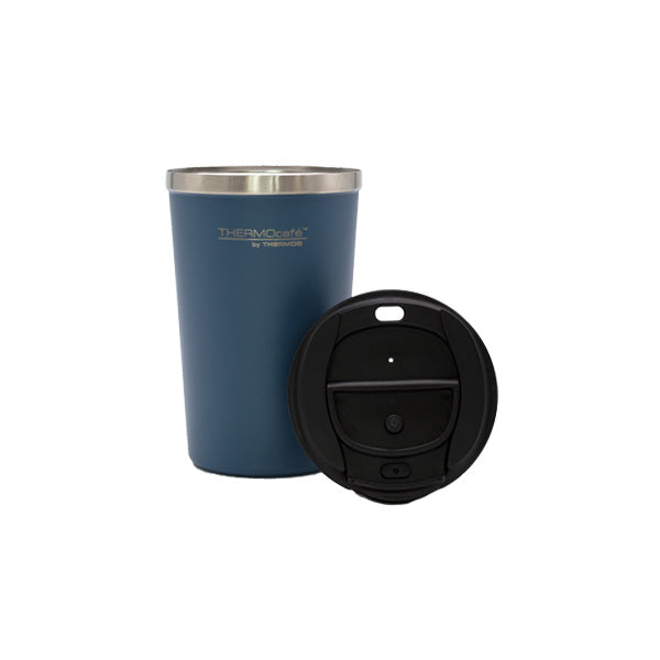 Thermos Thermocafe Earth Collection Double Wall Insulated Stainless Steel  Travel Mug, 340ml, Black Slate